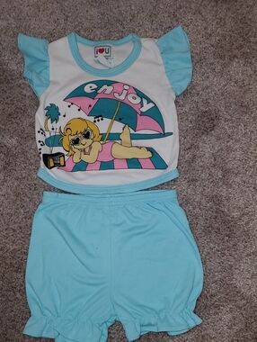 Vintage Toddler Pajamas Size 12 Months